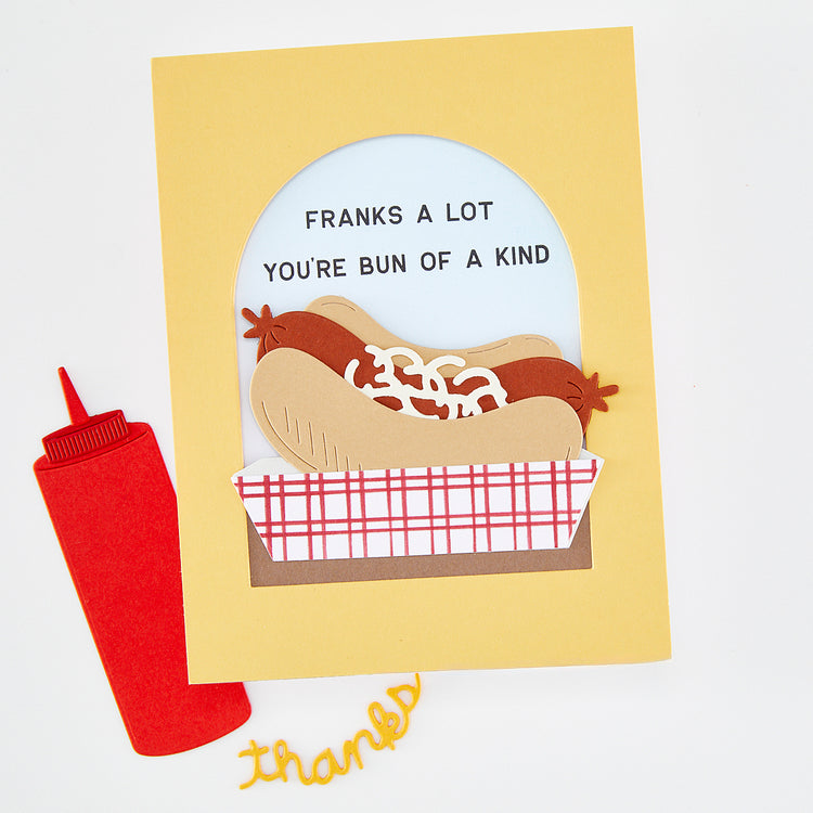 Hero Arts - Coney Club Collection - Dies - Hot Diggity Dog - Scratch &amp; Dent
