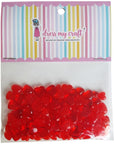 Dress My Craft - Droplets - Red Hearts, Assorted-ScrapbookPal