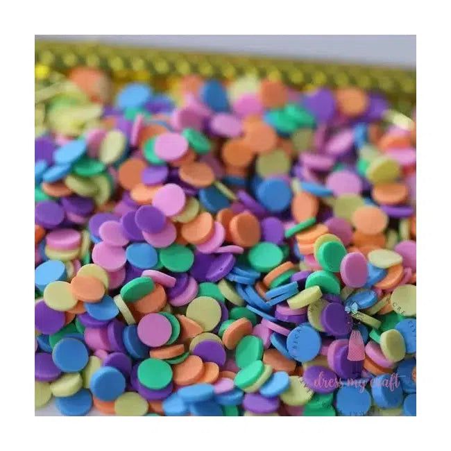 Dress My Craft - Shaker Elements - Rainbow Confetti-ScrapbookPal