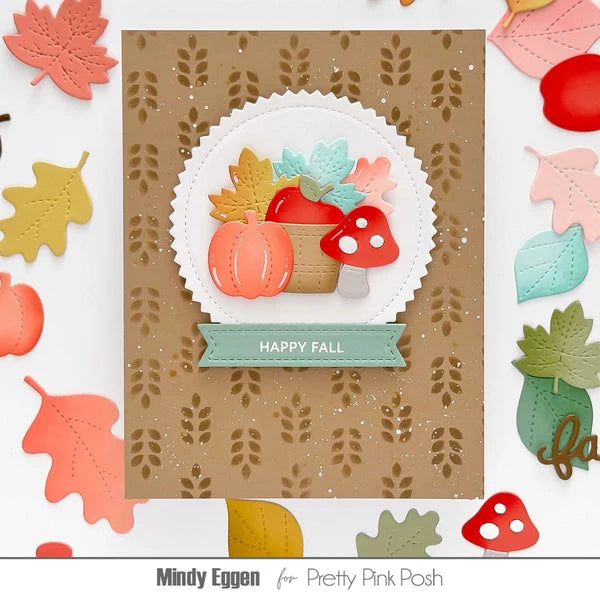 Pretty Pink Posh - Stencils - Wheat Pattern