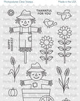 Pretty Pink Posh - Clear Stamps - Fall Scarecrows