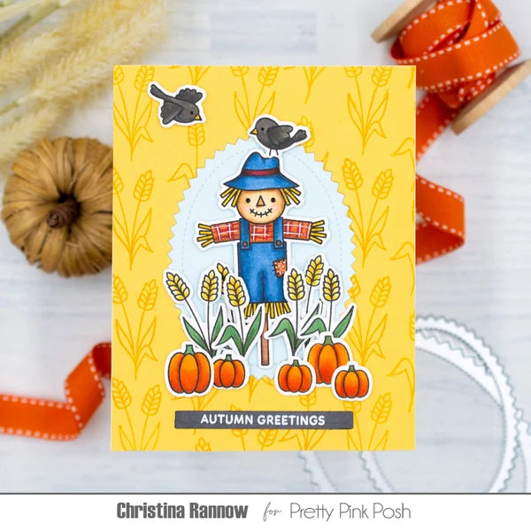 Pretty Pink Posh - Clear Stamps - Fall Scarecrows