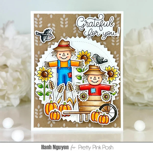 Pretty Pink Posh - Clear Stamps - Fall Scarecrows