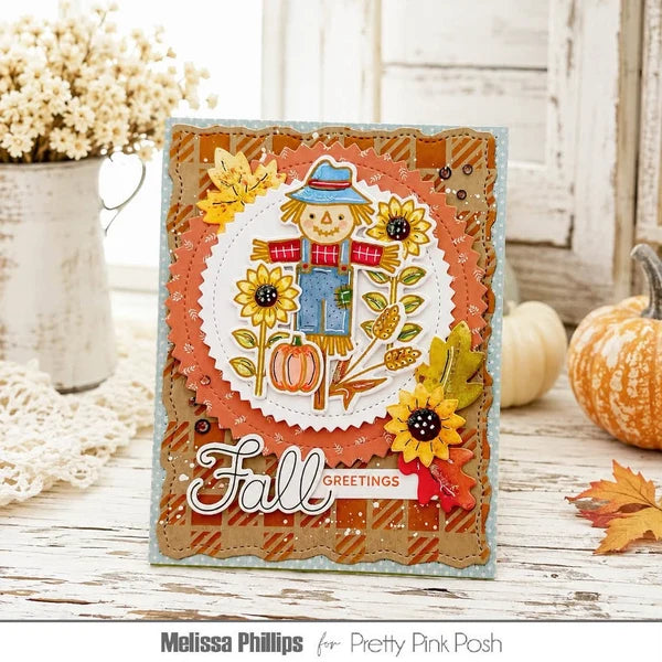 Pretty Pink Posh - Clear Stamps - Fall Scarecrows