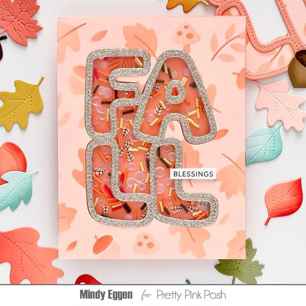 Pretty Pink Posh - Dies - Fall Word Shaker