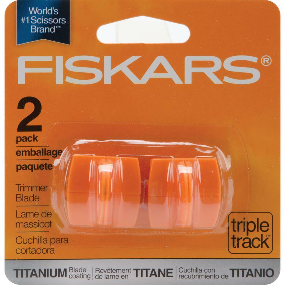 Fiskars - TripleTrack High Profile Cutting Blades - Titanium - Style I, 2 pack-ScrapbookPal