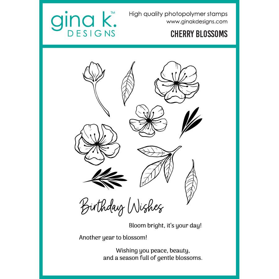 Gina K. Designs - Clear Stamps - Cherry Blossoms-ScrapbookPal