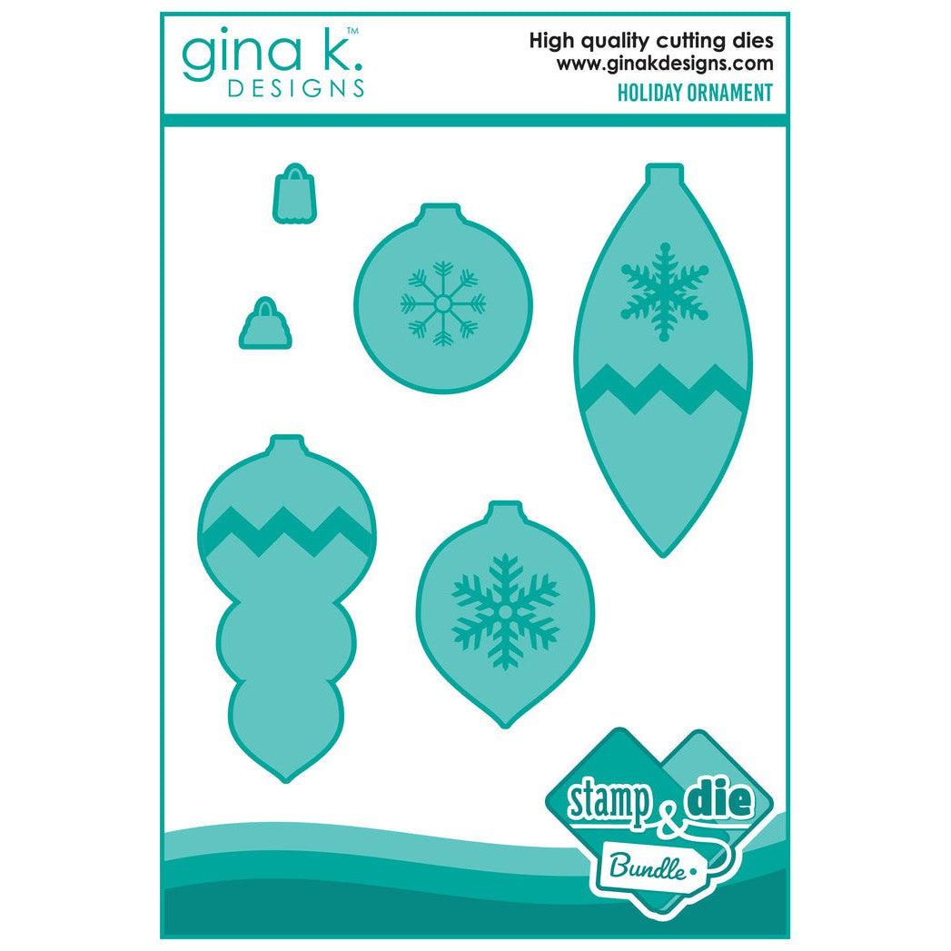 Gina K. Designs - Clear Stamps &amp; Dies - Holiday Ornaments-ScrapbookPal
