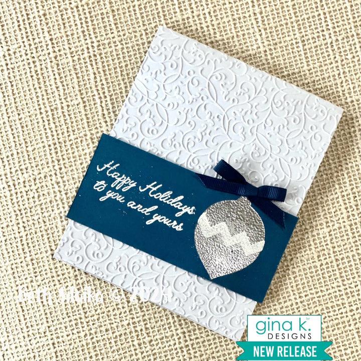 Gina K. Designs - Clear Stamps &amp; Dies - Holiday Ornaments-ScrapbookPal