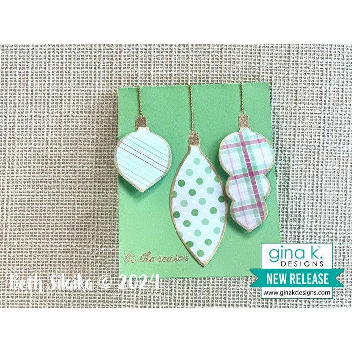 Gina K. Designs - Clear Stamps &amp; Dies - Holiday Ornaments-ScrapbookPal