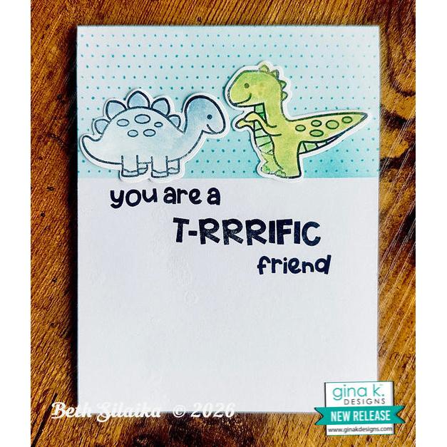 Gina K. Designs - Clear Stamps - Dino-mite-ScrapbookPal