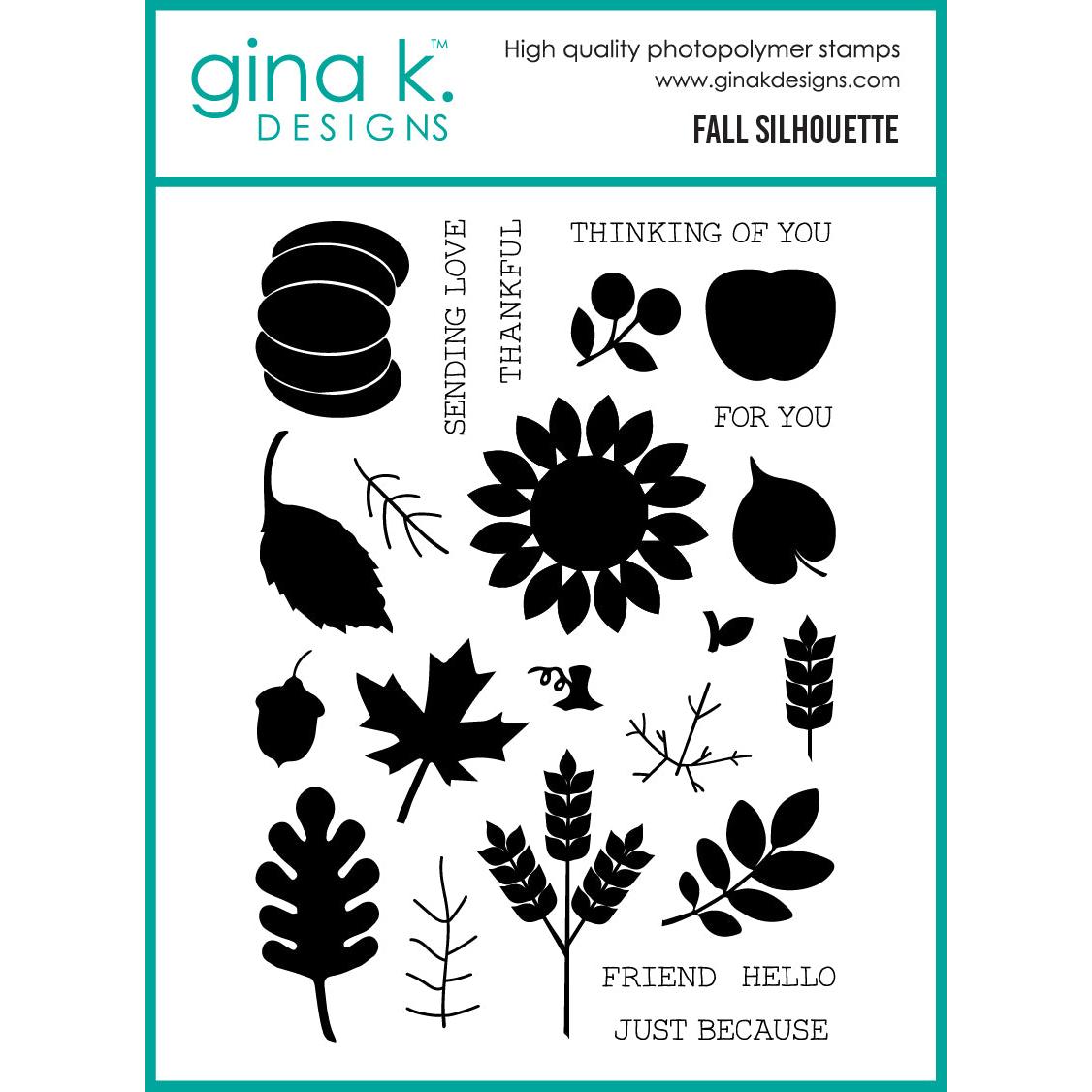 Gina K. Designs - Clear Stamps - Fall Silhouette-ScrapbookPal