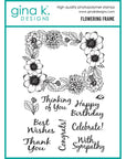 Gina K. Designs - Clear Stamps - Flowering Frame-ScrapbookPal