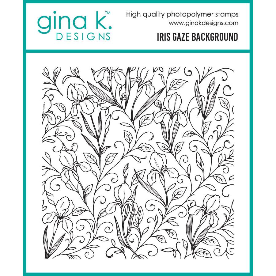 Gina K. Designs - Clear Stamps - Iris Gaze Background-ScrapbookPal