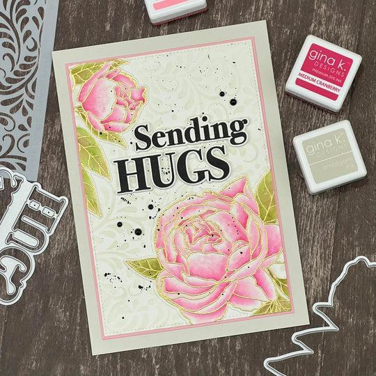 Gina K. Designs - Clear Stamps - Peaceful Peonies-ScrapbookPal