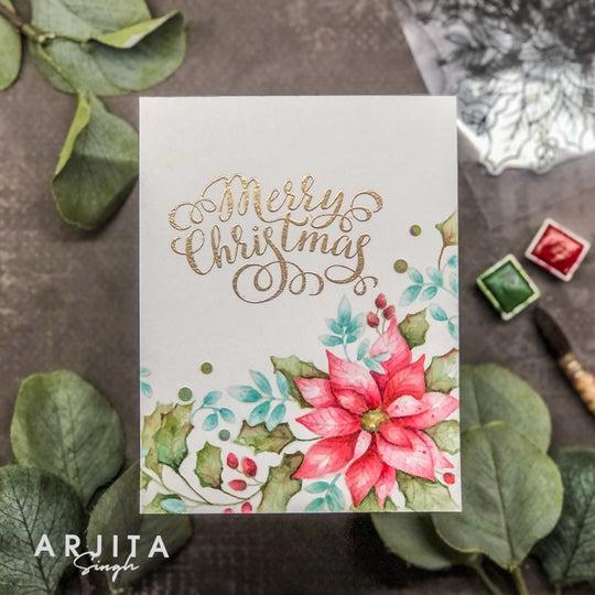 Gina K. Designs - Clear Stamps - Pristine Poinsettia-ScrapbookPal