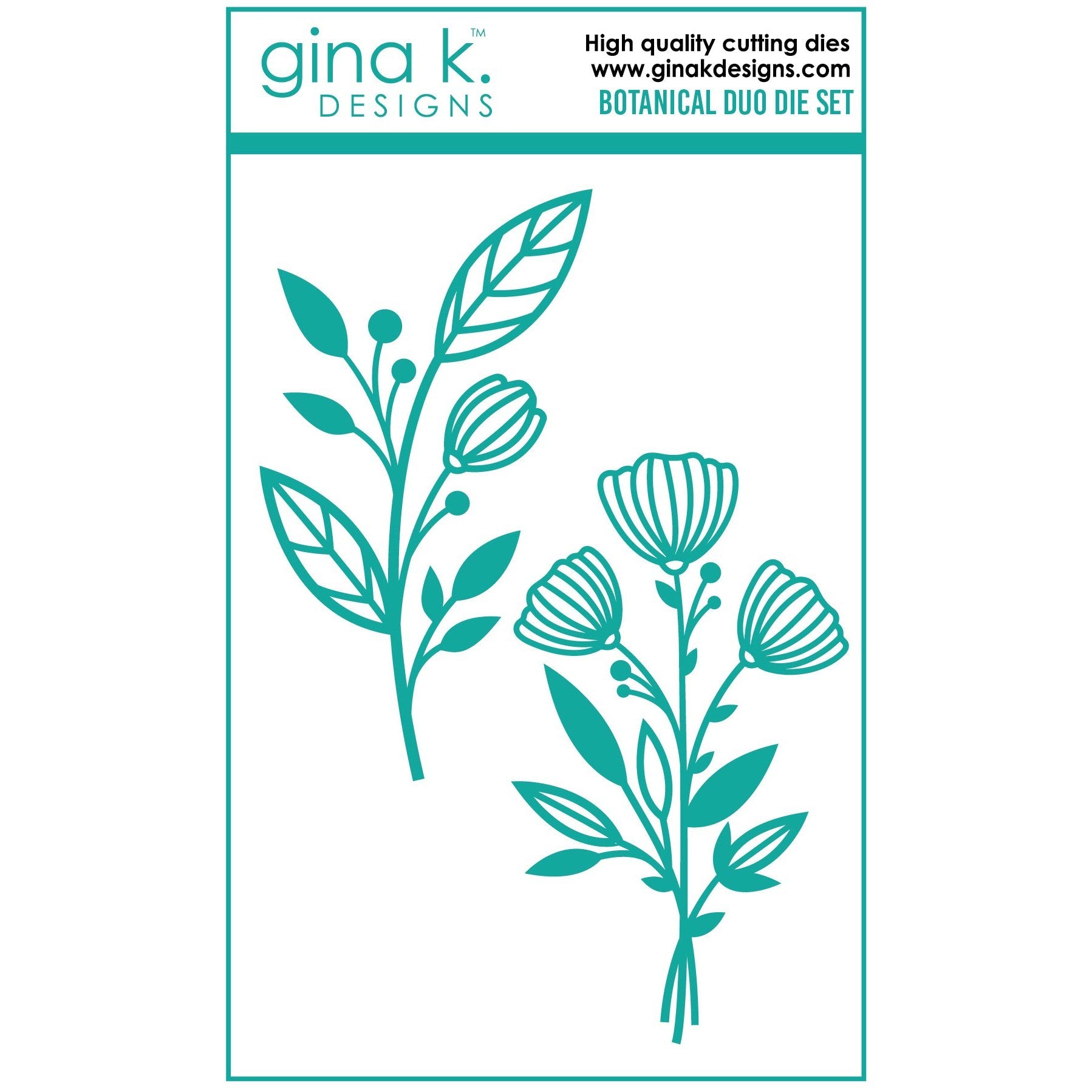 Gina K. Designs - Dies - Botanical Duo-ScrapbookPal