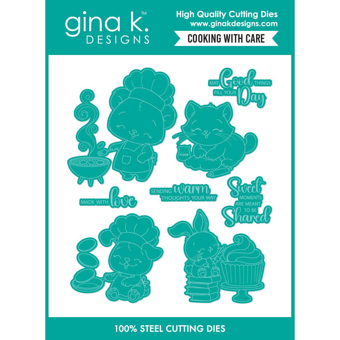 Gina K. Designs - Dies - Cooking with Care-ScrapbookPal