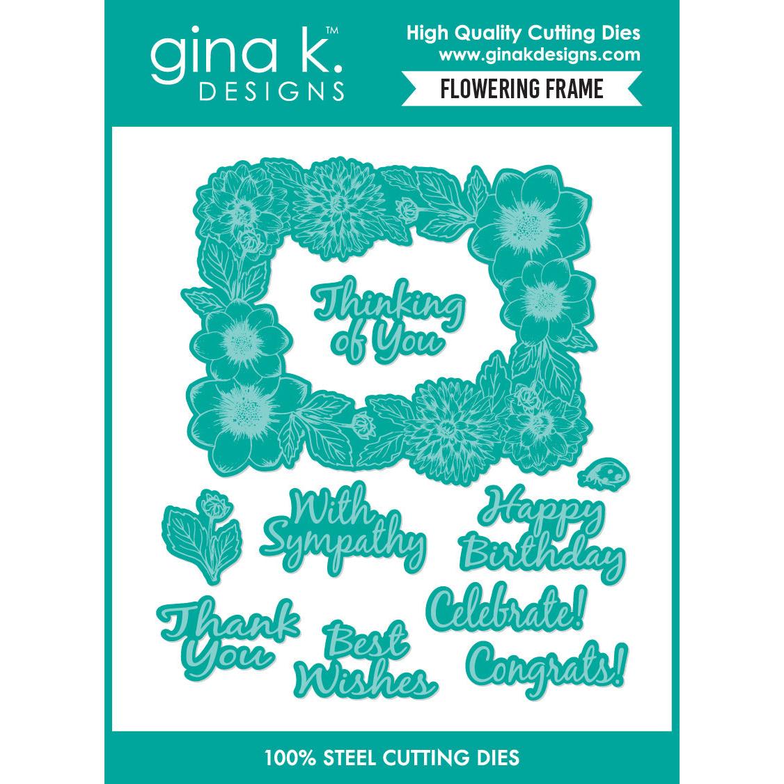 Gina K. Designs - Dies - Flowering Frame-ScrapbookPal