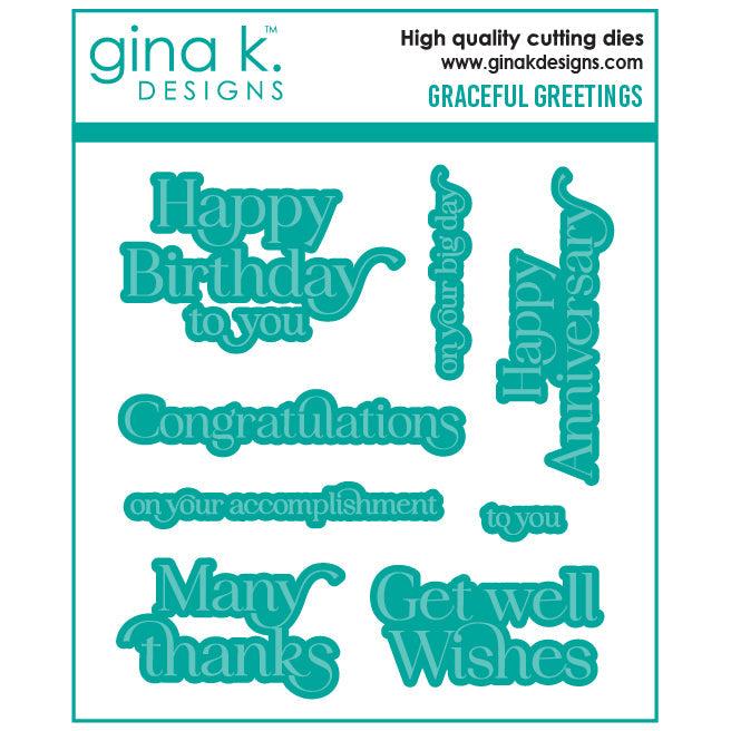 Gina K. Designs - Dies - Graceful Greetings-ScrapbookPal