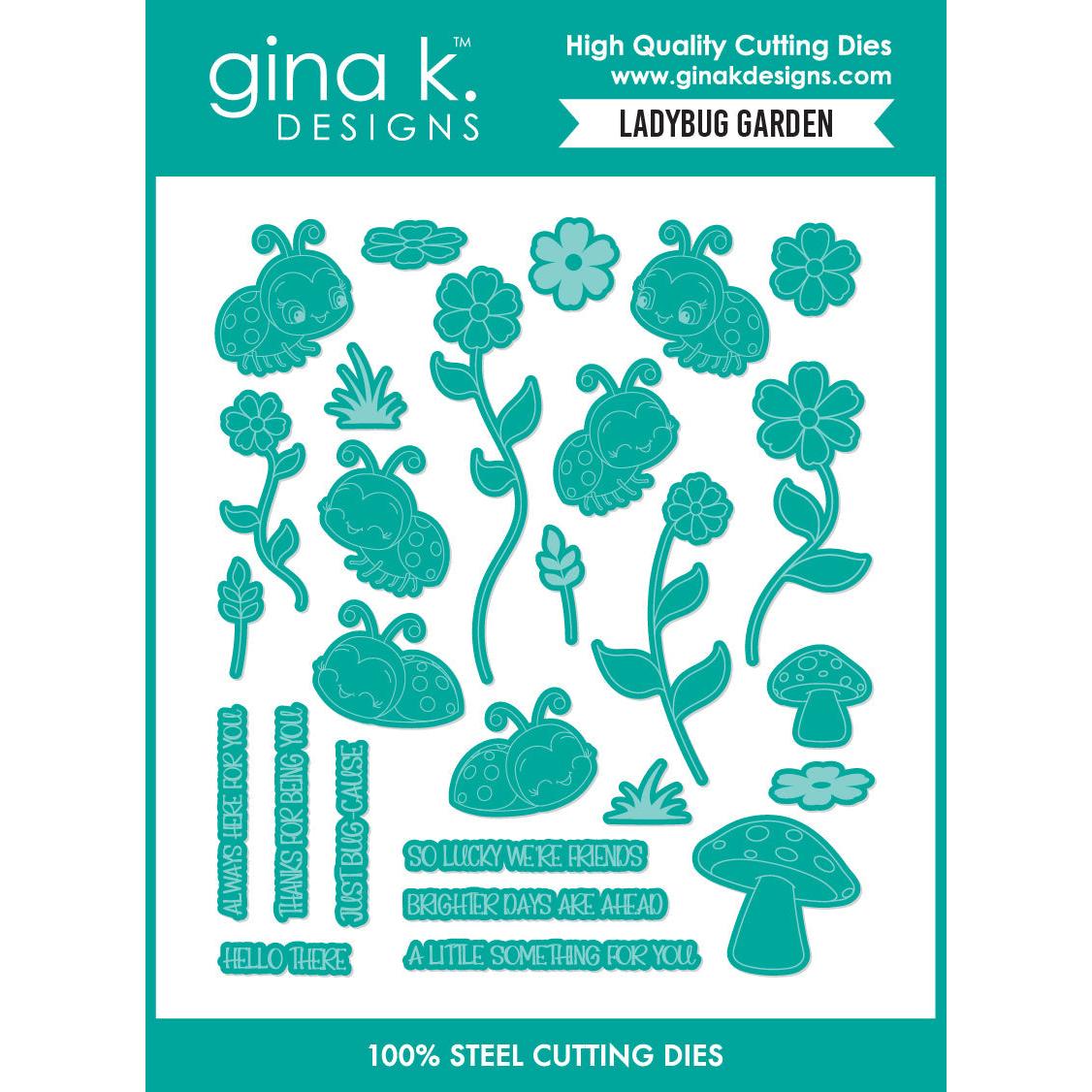 Gina K. Designs - Dies - Ladybug Garden-ScrapbookPal