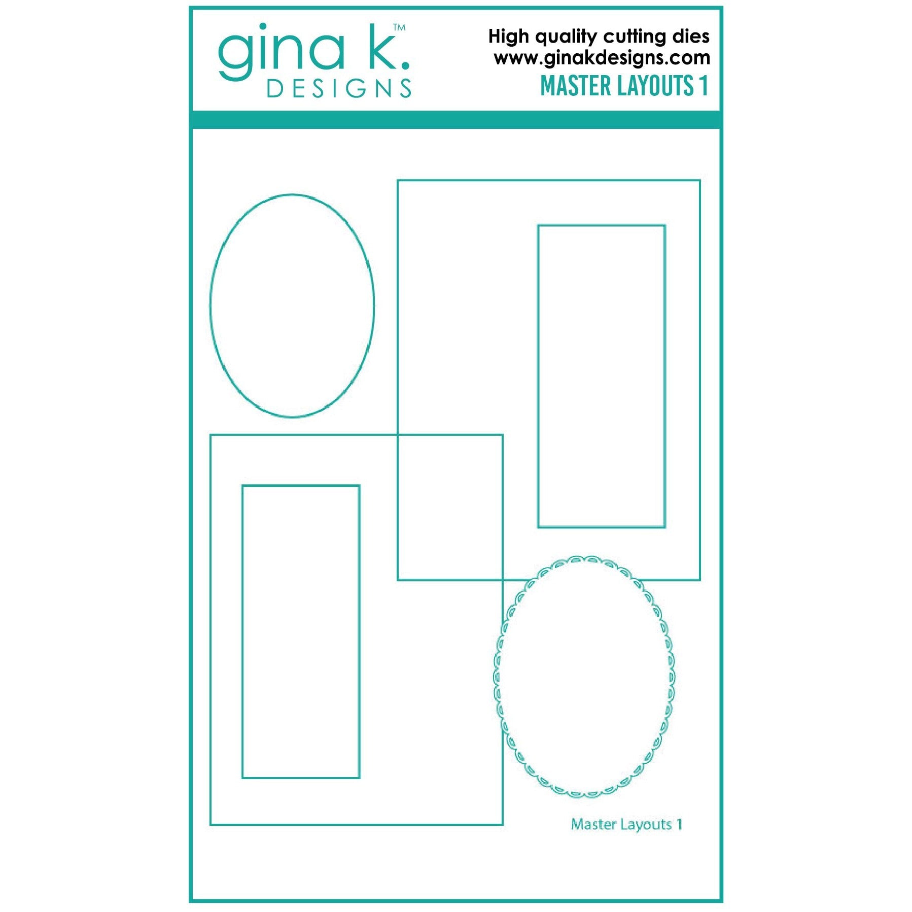 Gina K. Designs - Dies - Master Layouts 1-ScrapbookPal