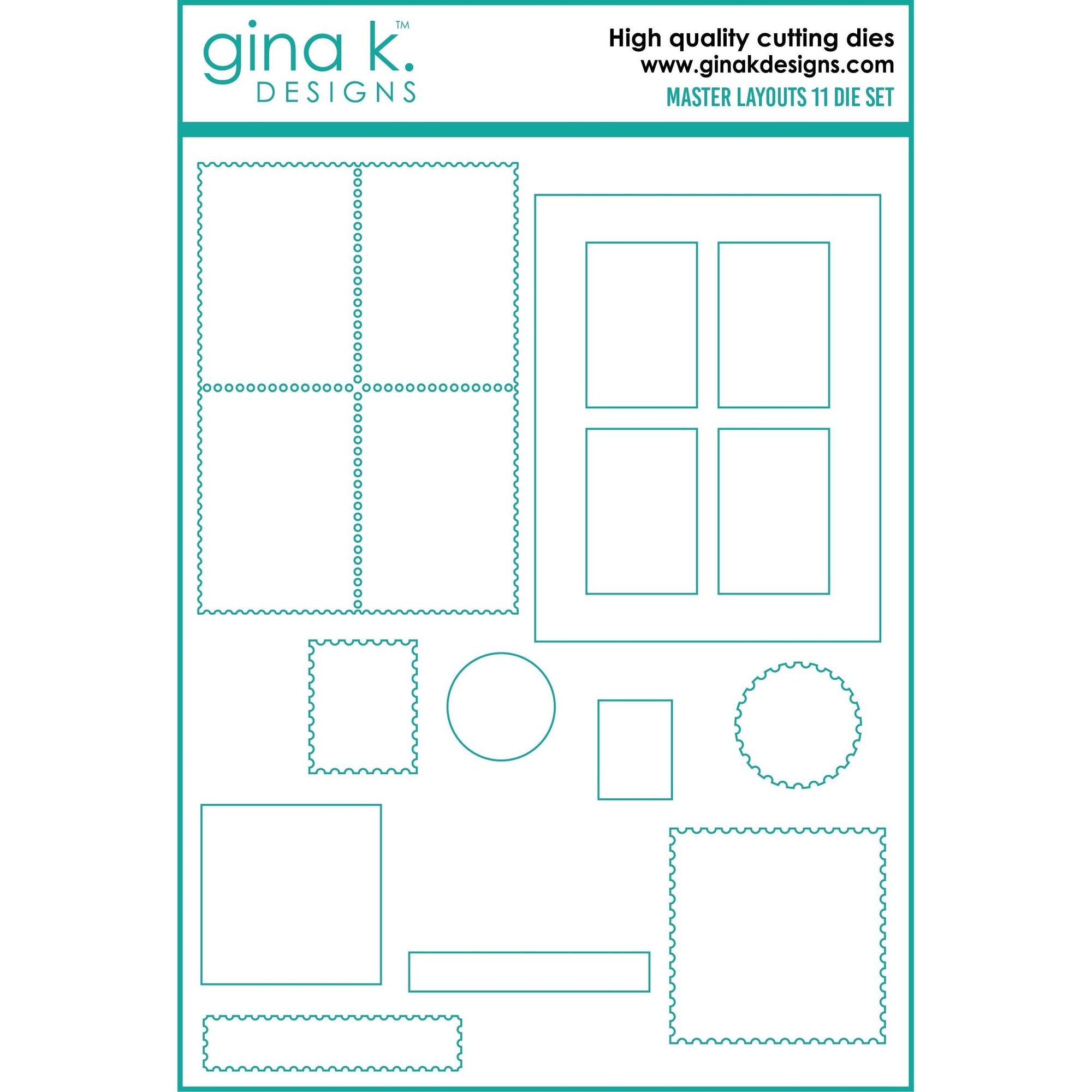 Gina K. Designs - Dies - Master Layouts 11-ScrapbookPal