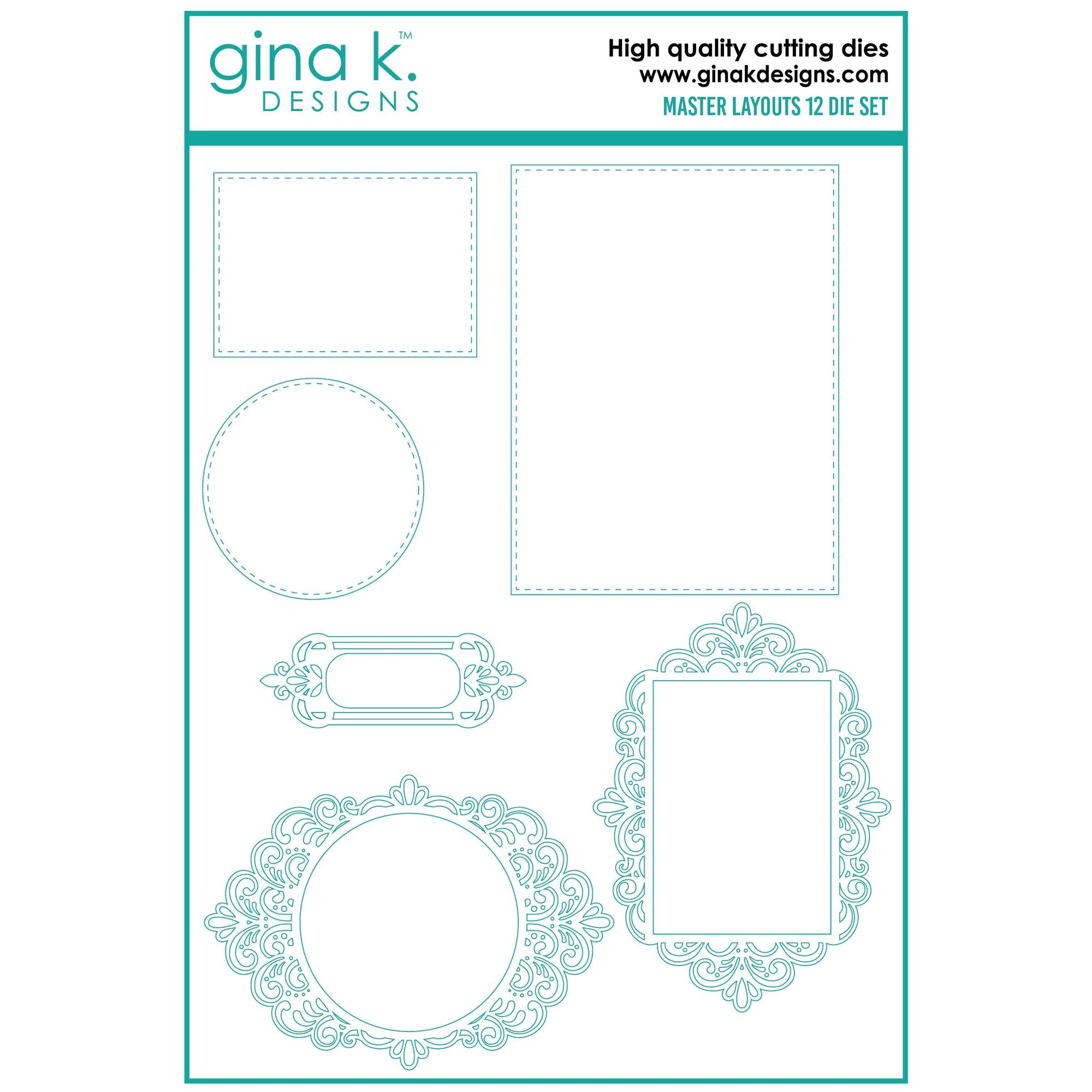Gina K. Designs - Dies - Master Layouts 12-ScrapbookPal