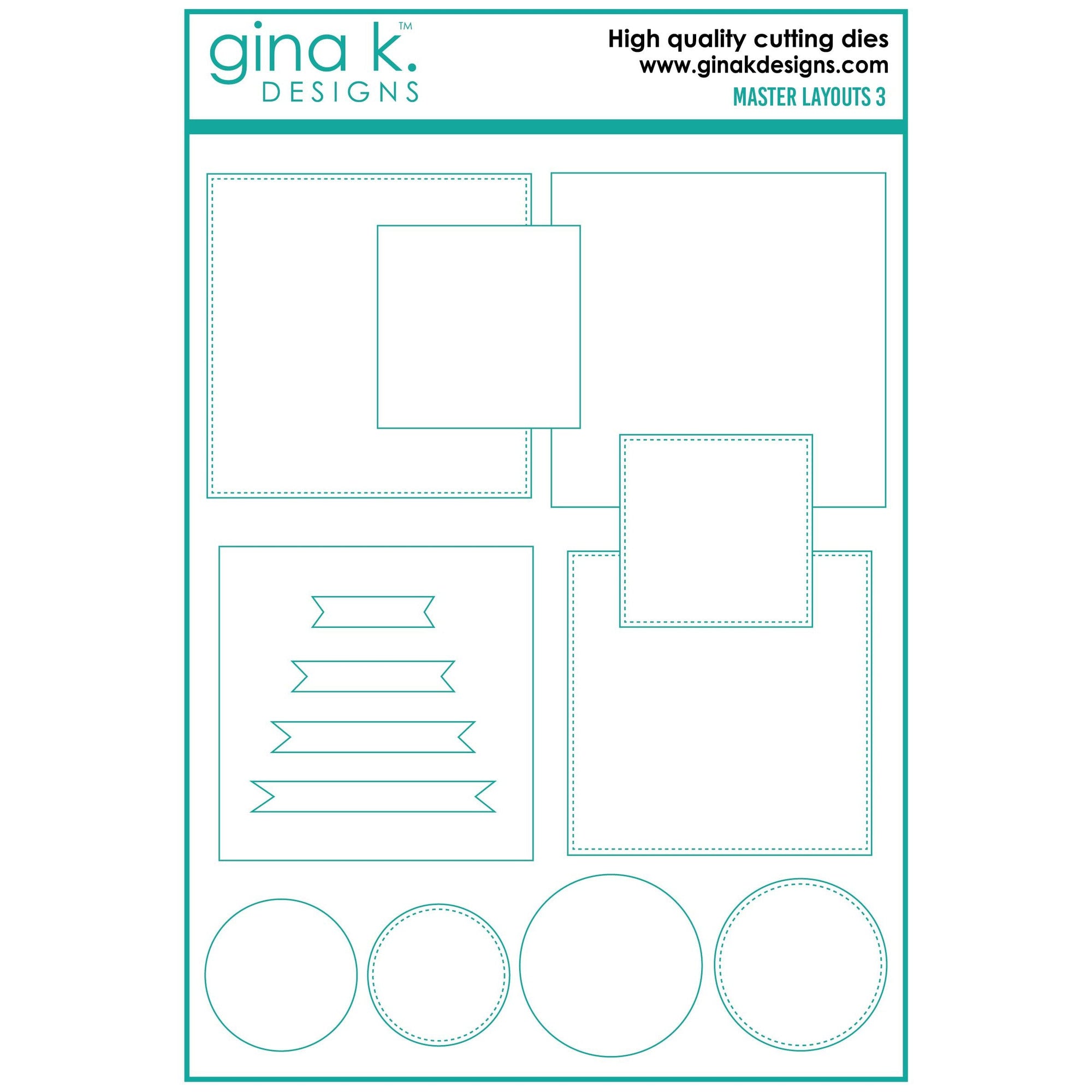 Gina K. Designs - Dies - Master Layouts 3-ScrapbookPal