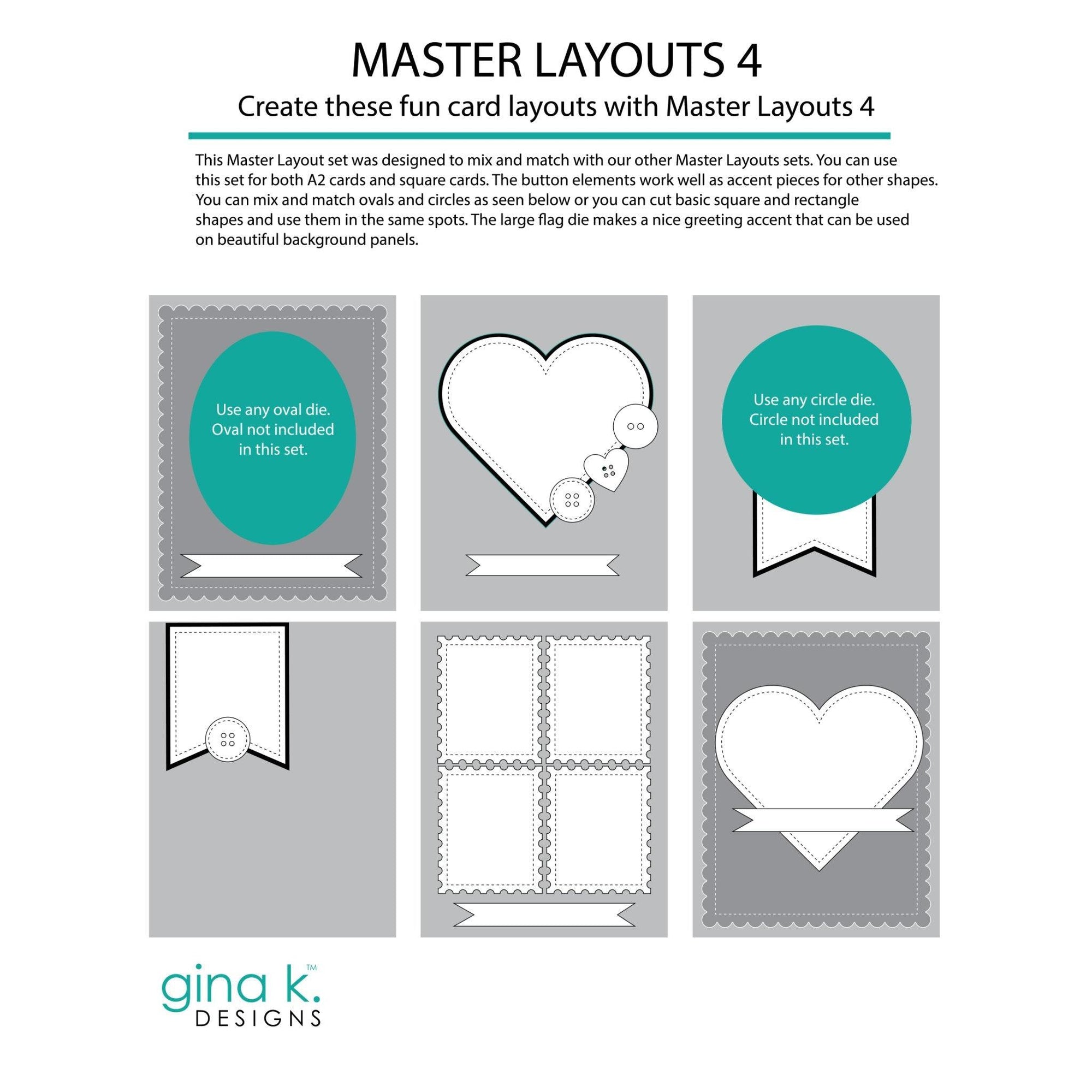 Gina K. Designs - Dies - Master Layouts 4-ScrapbookPal