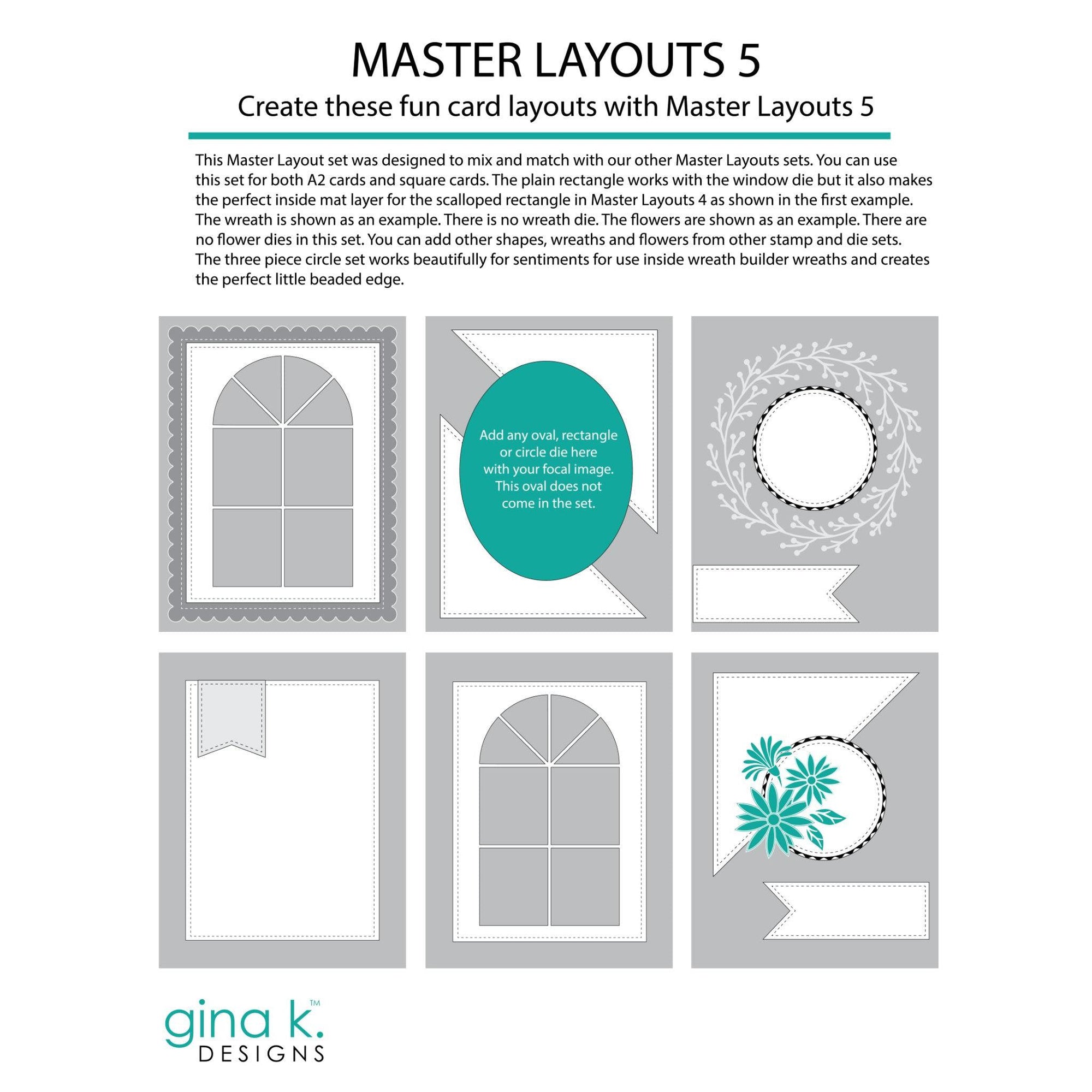 Gina K. Designs - Dies - Master Layouts 5-ScrapbookPal