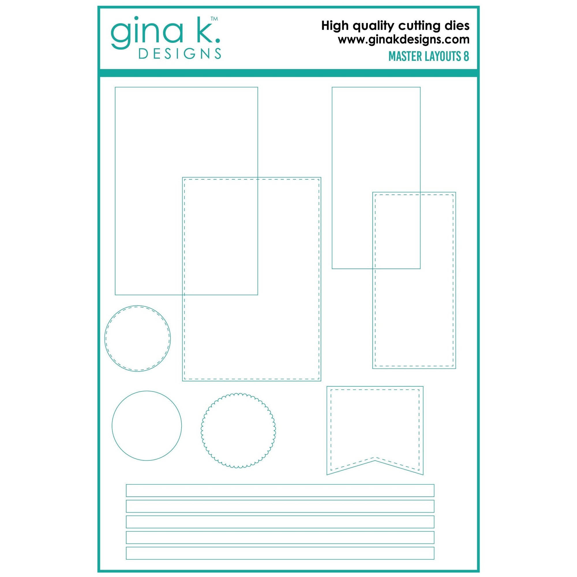 Gina K. Designs - Dies - Master Layouts 8-ScrapbookPal