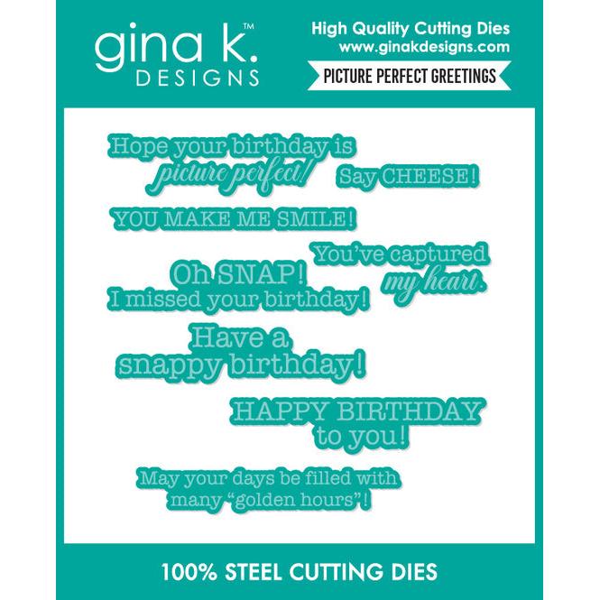 Gina K. Designs - Dies - Picture Perfect Greetings-ScrapbookPal