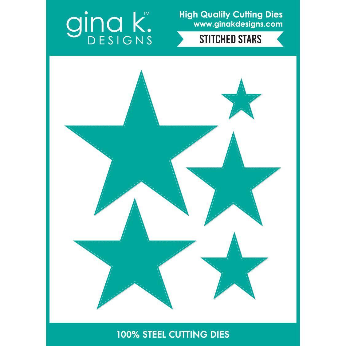 Gina K. Designs - Dies - Stitched Stars-ScrapbookPal
