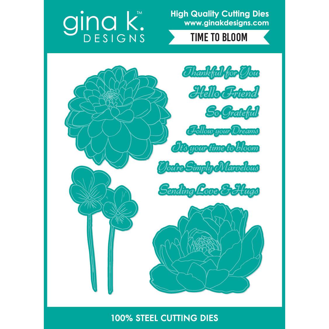 Gina K. Designs - Dies - Time to Bloom-ScrapbookPal