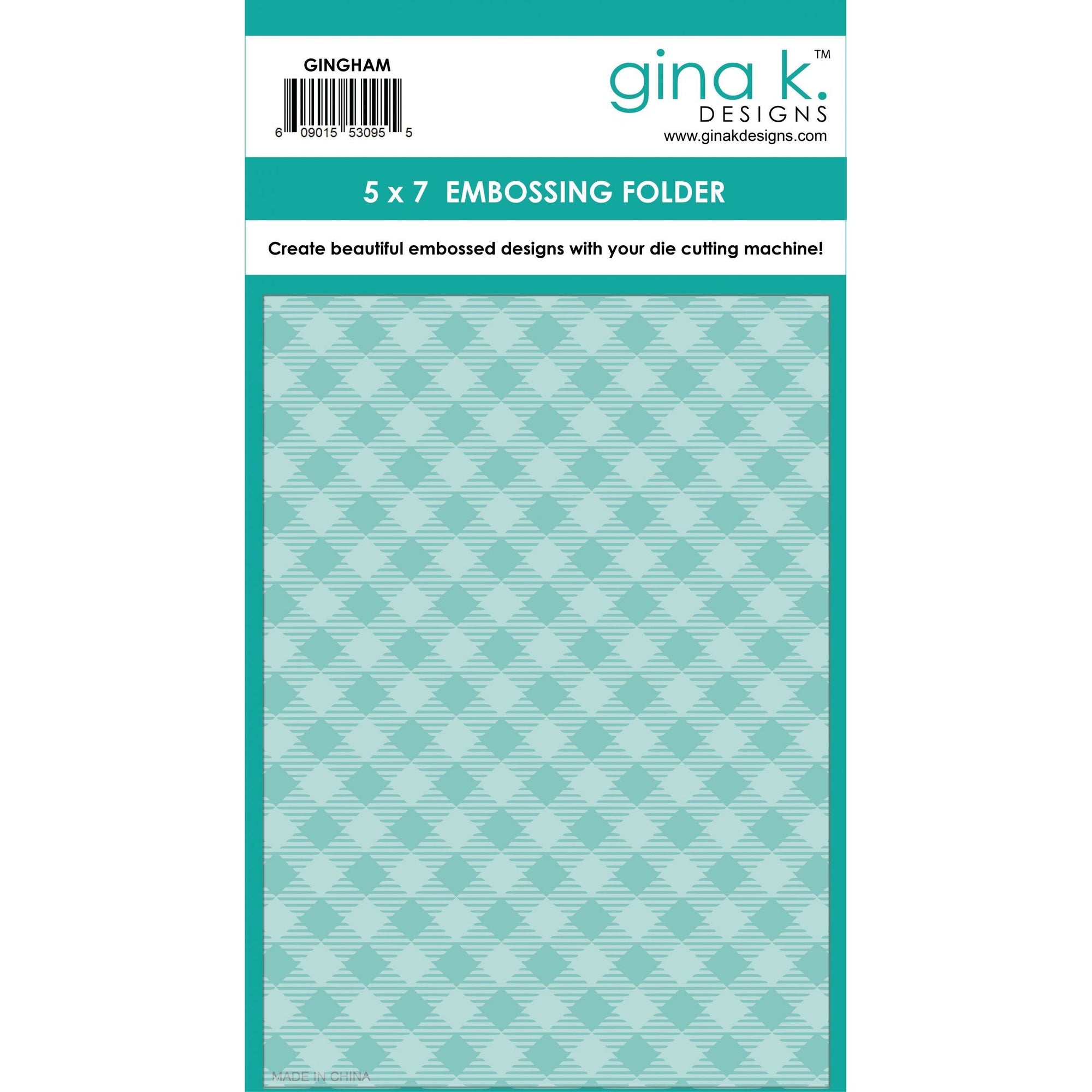 Gina K. Designs - Embossing Folder - Gingham-ScrapbookPal