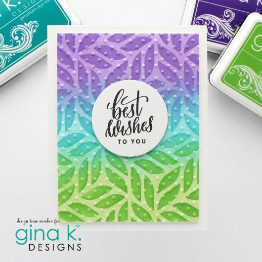 Gina K. Designs - Embossing Folder - Swiss Dot-ScrapbookPal