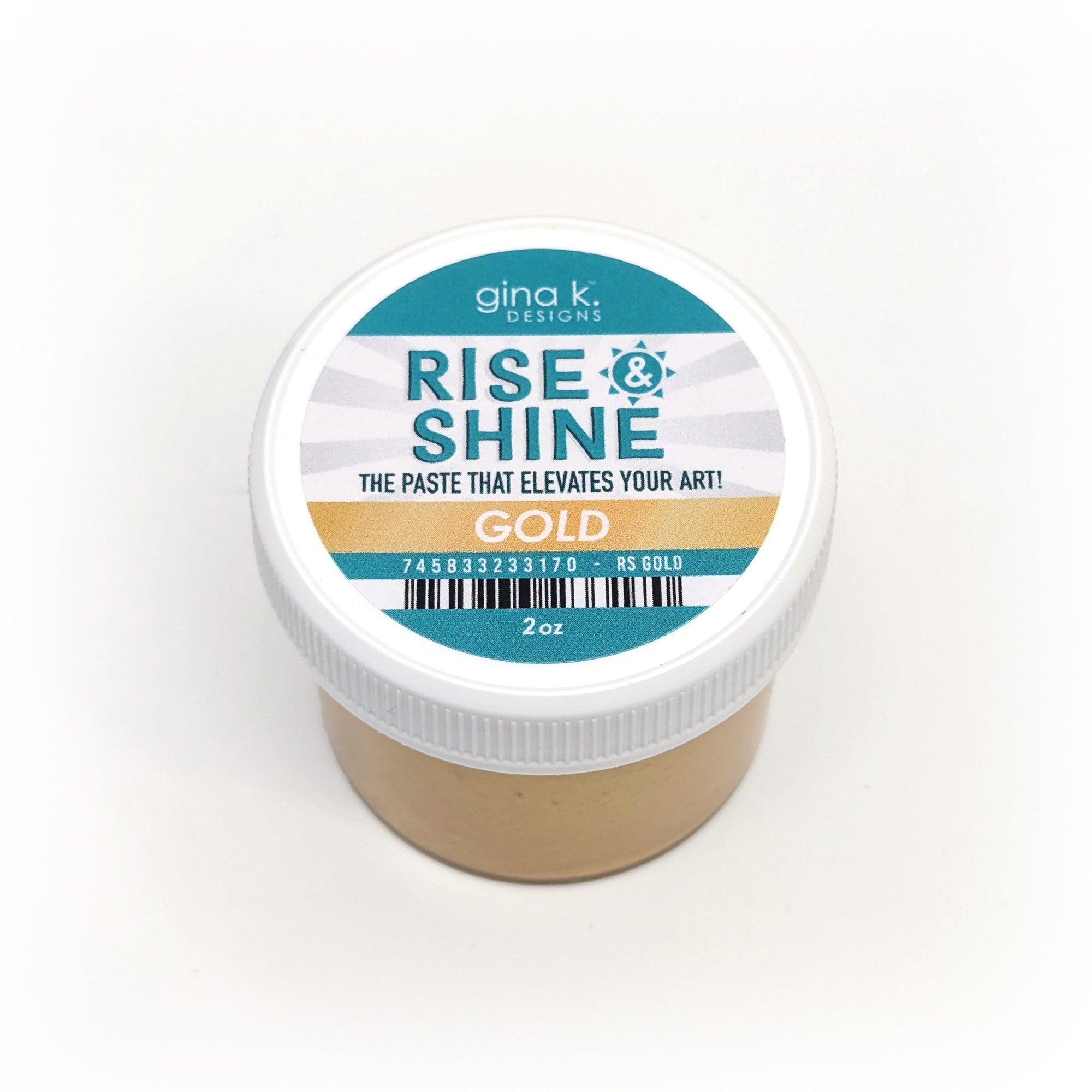 Gina K. Designs - Rise and Shine Stencil Paste - Gold-ScrapbookPal