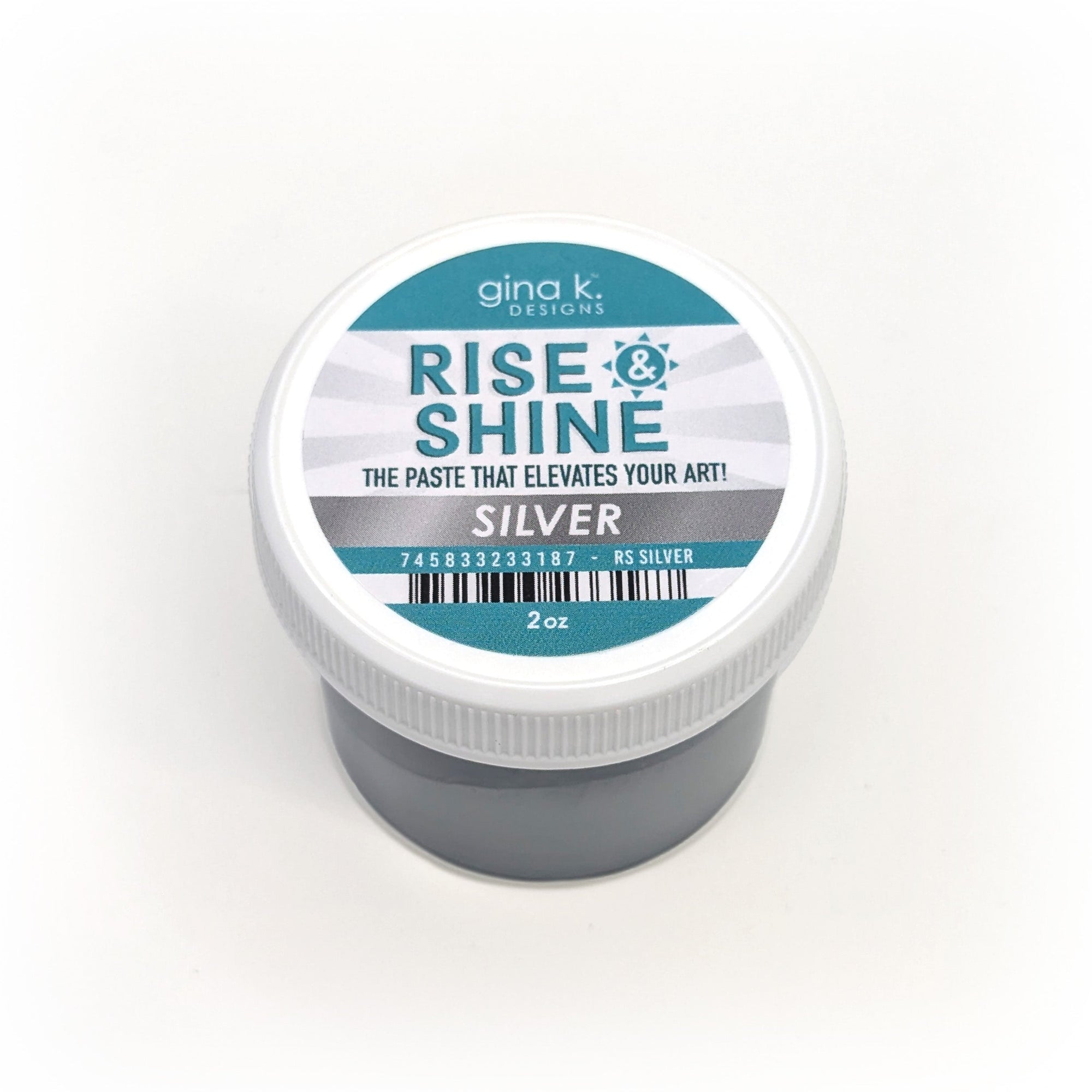 Gina K. Designs - Rise and Shine Stencil Paste - Silver-ScrapbookPal