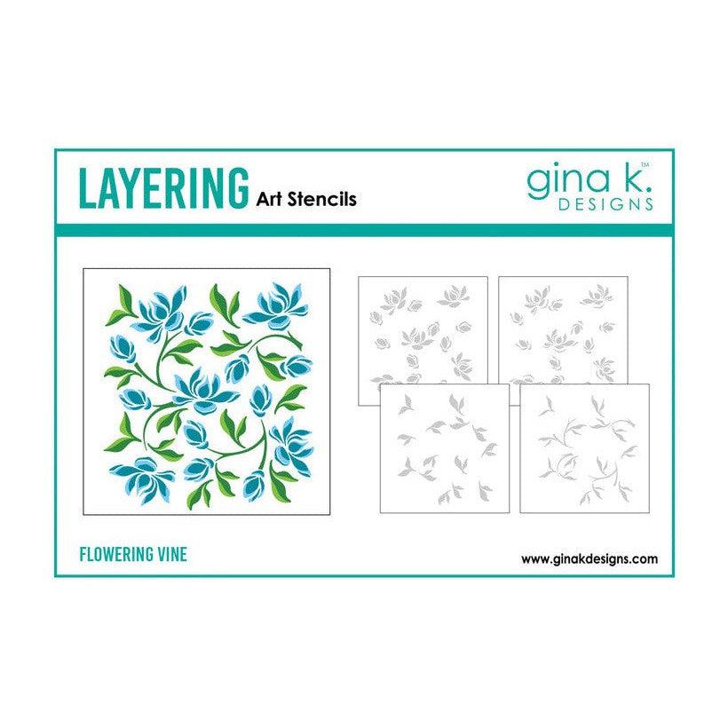 Gina K. Designs - Stencils - Flowering Vine-ScrapbookPal