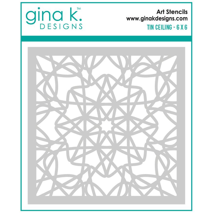 Gina K. Designs - Stencils - Tin Ceiling-ScrapbookPal