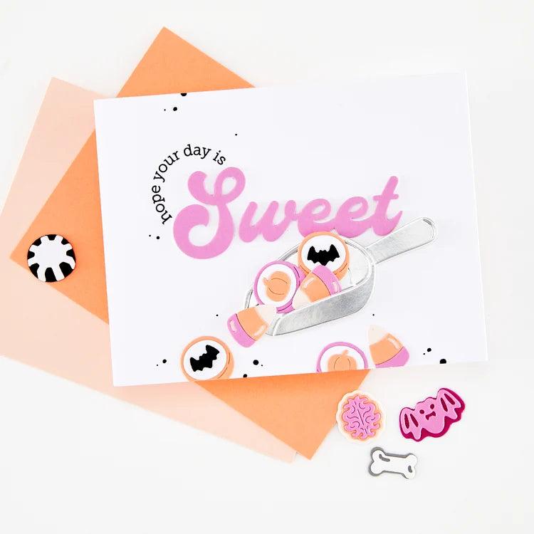 Hero Arts - Beary Sweet Holiday Collection - Clear Stamps - Sweet Wishes-ScrapbookPal