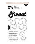 Hero Arts - Beary Sweet Holiday Collection - Clear Stamps - Sweet Wishes-ScrapbookPal