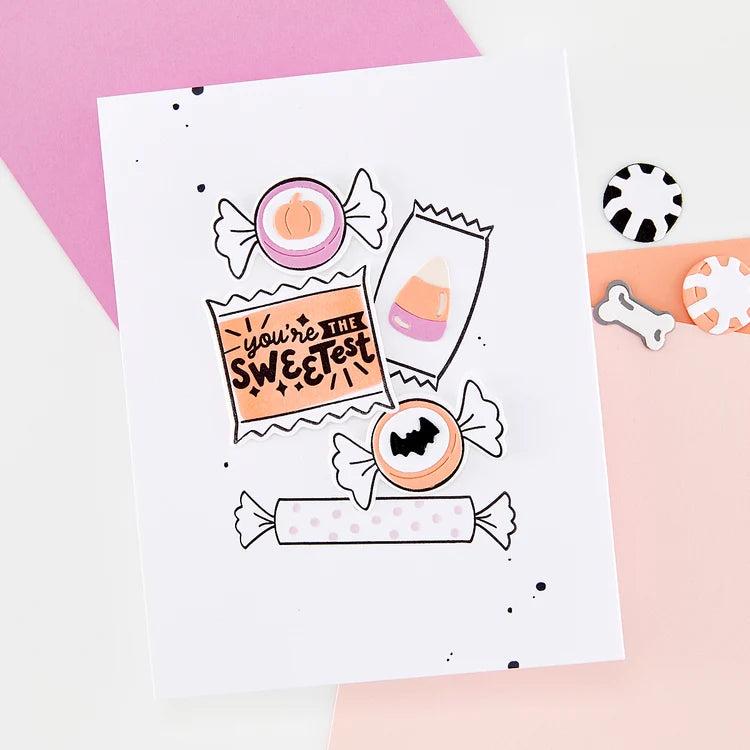 Hero Arts - Beary Sweet Holiday Collection - Stamp & Cut - Candy Wrappers-ScrapbookPal
