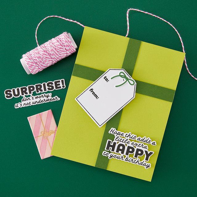 Hero Arts - Best Gift Ever Collection - Stamp & Cut - Just Because-ScrapbookPal