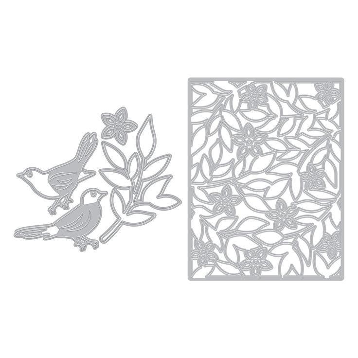 Hero Arts - Blossoms &amp; Birdsong Collection - Fancy Dies - Branches &amp; Blossoms-ScrapbookPal