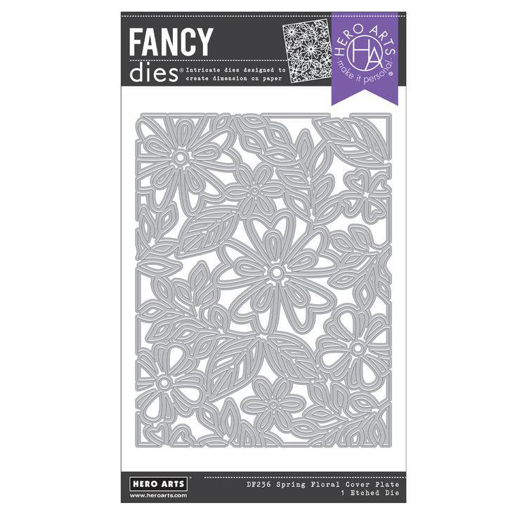 Hero Arts - Blossoms &amp; Birdsong Collection - Fancy Dies - Spring Floral Cover Plate-ScrapbookPal