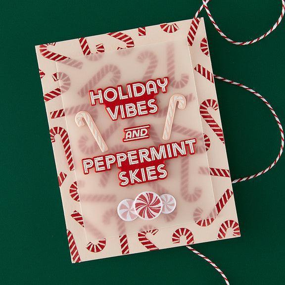 Hero Arts - Candy Cane Season Collection - Stamp & Cut - A Little Merri-Mint-ScrapbookPal