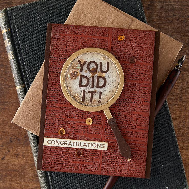 Hero Arts - Case Closed Collection - Clear Stamps &amp; Dies - It's No Mystery-ScrapbookPal