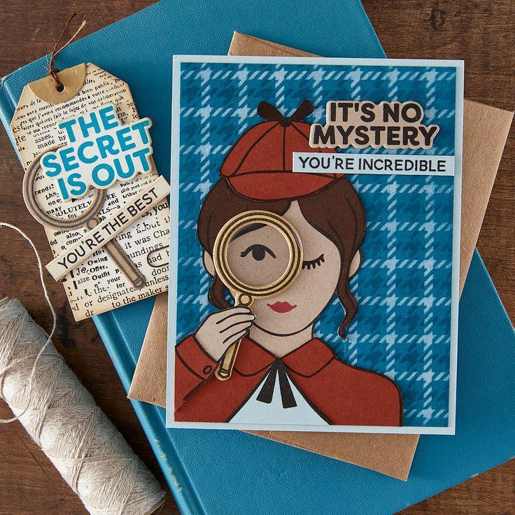 Hero Arts - Case Closed Collection - Clear Stamps - It’s No Mystery-ScrapbookPal